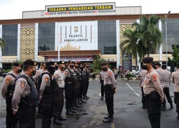 Apel Operasi Ketupat Krakatau Polresta Bandar Lampung