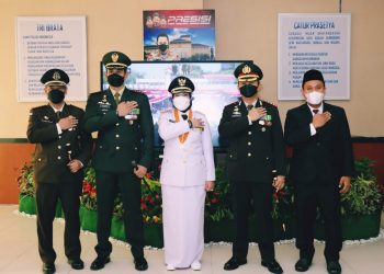 Polresta Bandar Lampung Ikuti Upacara