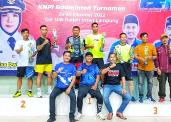 KNPI Bandar Lampung Bina Atlet Badminton