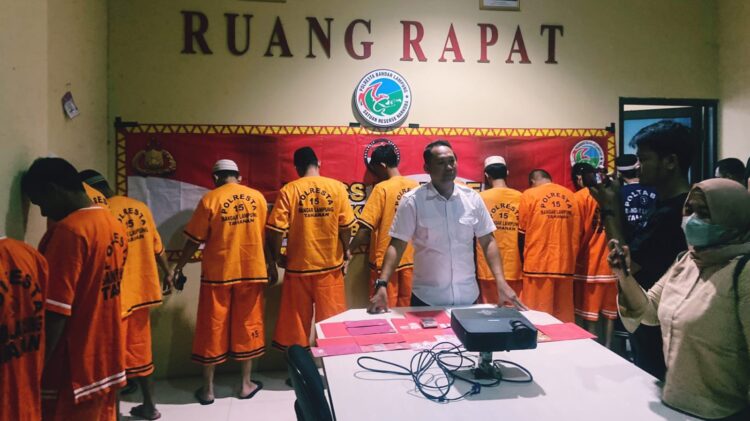 Polresta Bandar Lampung Tangkap 16 Pelaku Narkoba